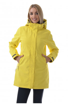 Куртка на тонком синтепоне женская High Experience RF11207 (6024) батал_Желтый